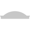 Ekena Millwork Segment Arch W/ Flankers Sunburst Architectural Grade PVC Pediment, 52"W x 14"H x 2-1/2"P PEDPS052X140SGF01 - alternate 2